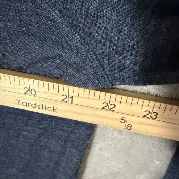 Mack Weldon T Shirt Mens L Blue Long Sleeve Merino Wool Cashmere Blend Stretch - Picture 6 of 7